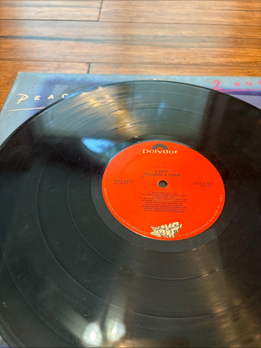 Vintage Peaches & Herb 2 Hot! Vinyl LP Album Record - Picture 7 of 7